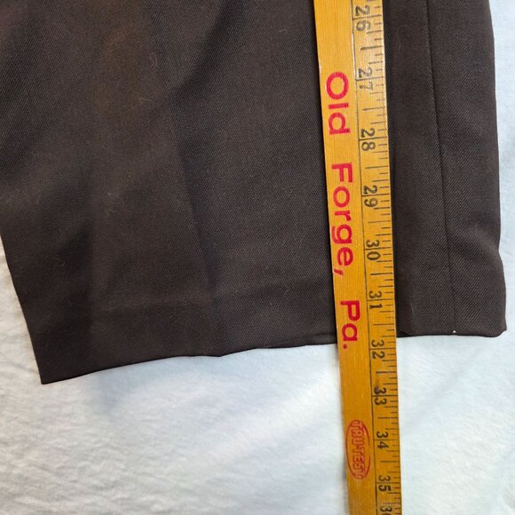 Pendleton Virgin Wool Plus Size 18 Trousers British Accents Brown Deadstock - Picture 11 of 12
